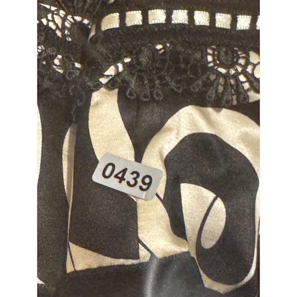 BLACK WHITE Y2K BABYDOLL CAMI S LACE TRIM SATIN BOW COQUETTE FAIRY TOP microtop - Picture 11 of 11